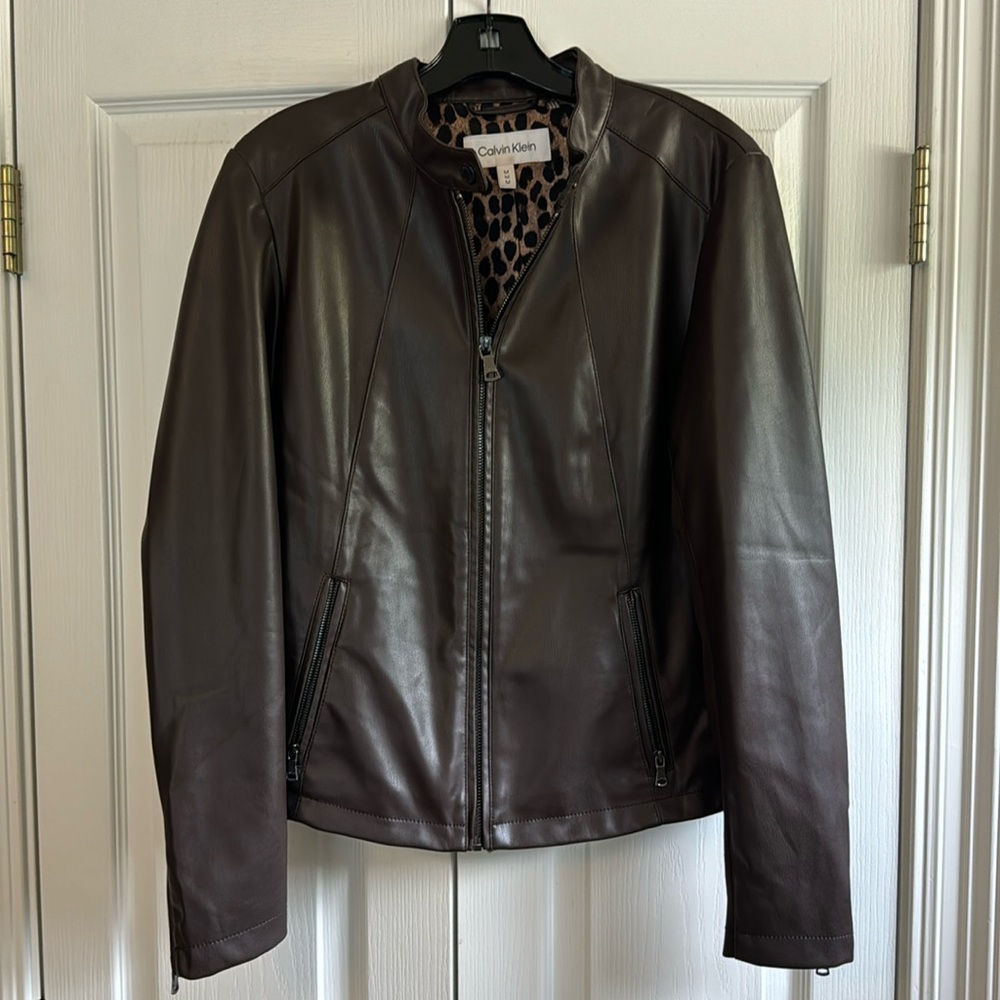 Calvin Klein leather jacket